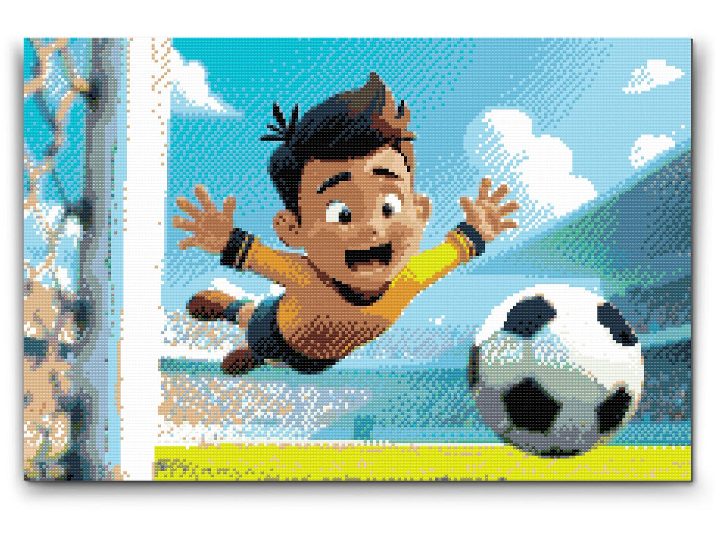 Diamond Painting - Fodboldmålmand målmand