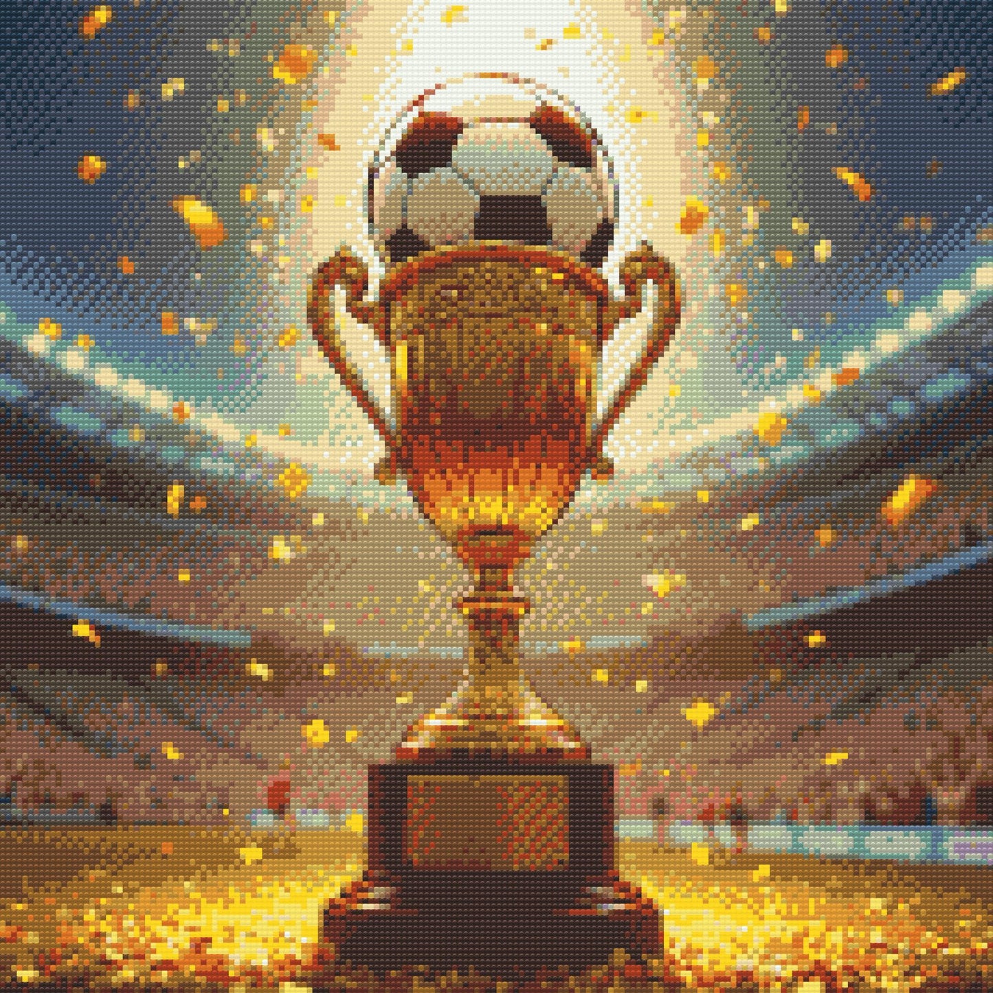 Diamond Painting - Fodboldpokal