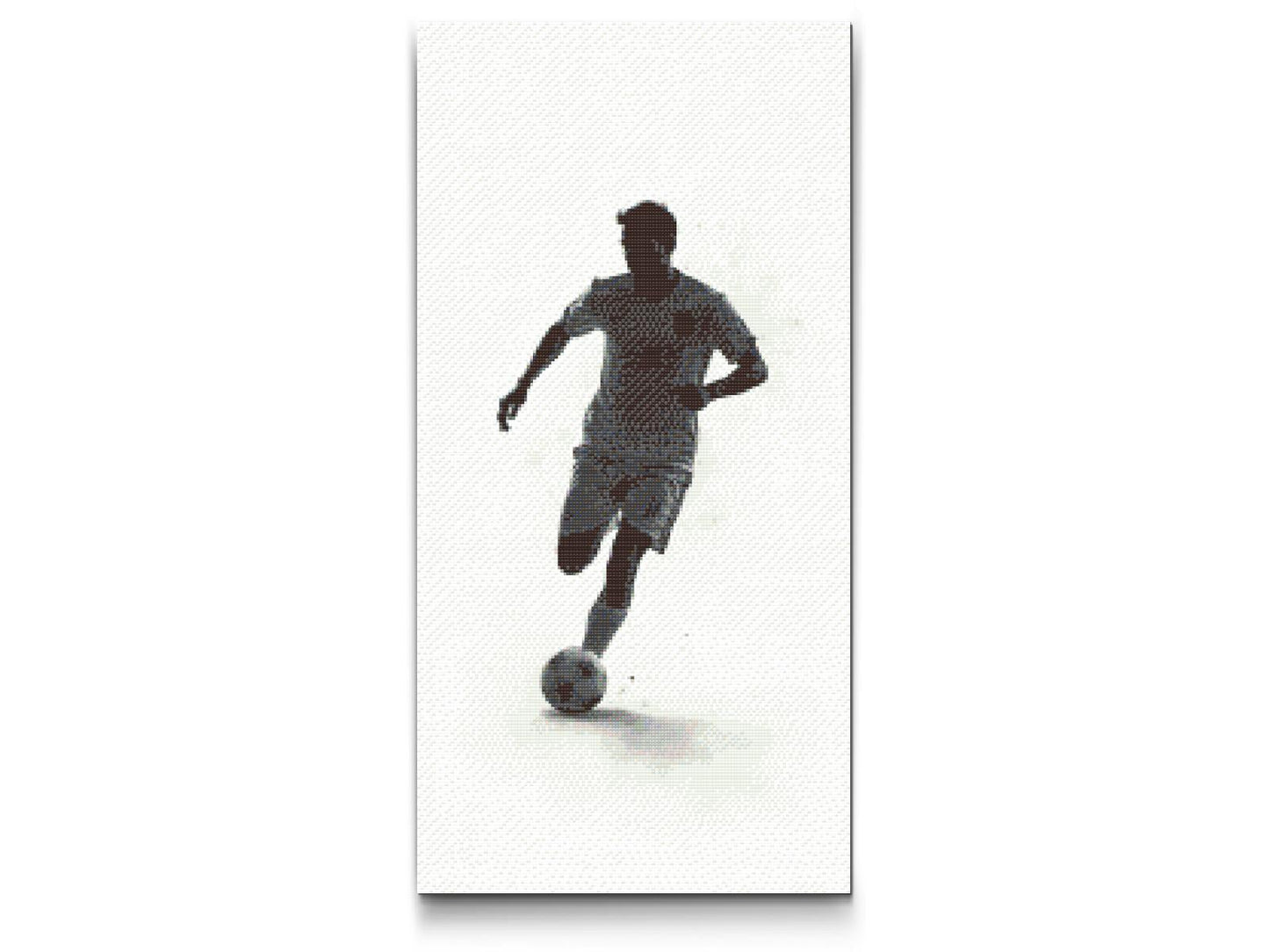 Diamond Painting - Silhuet af en fodboldspiller