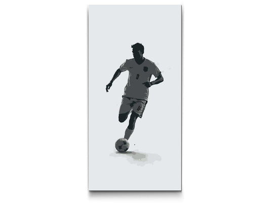 Paint by Numbers - Silhuet af en fodboldspiller