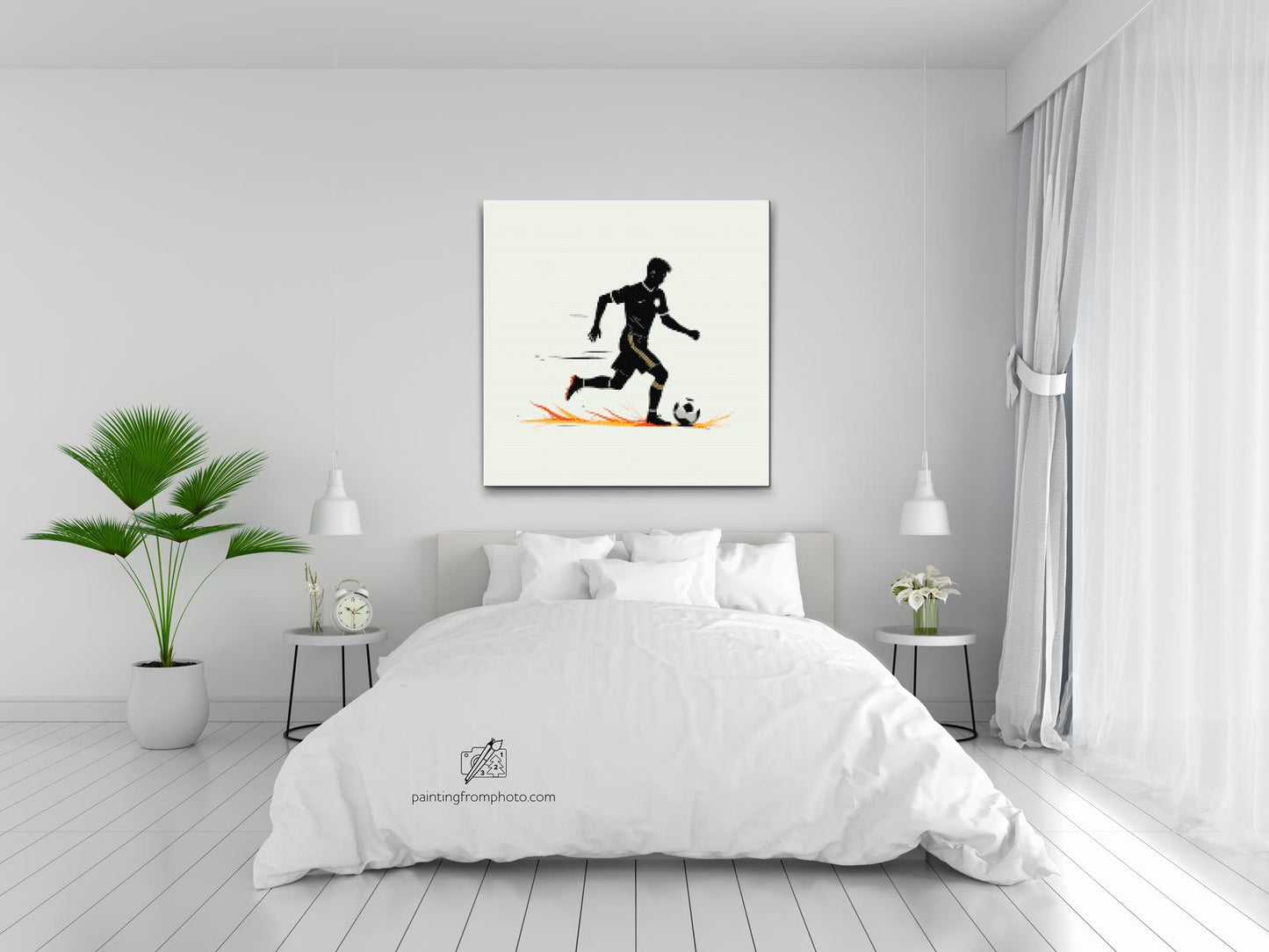 Diamond Painting - Minimalistisk fodbold