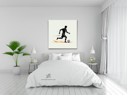Diamond Painting - Minimalistisk fodbold