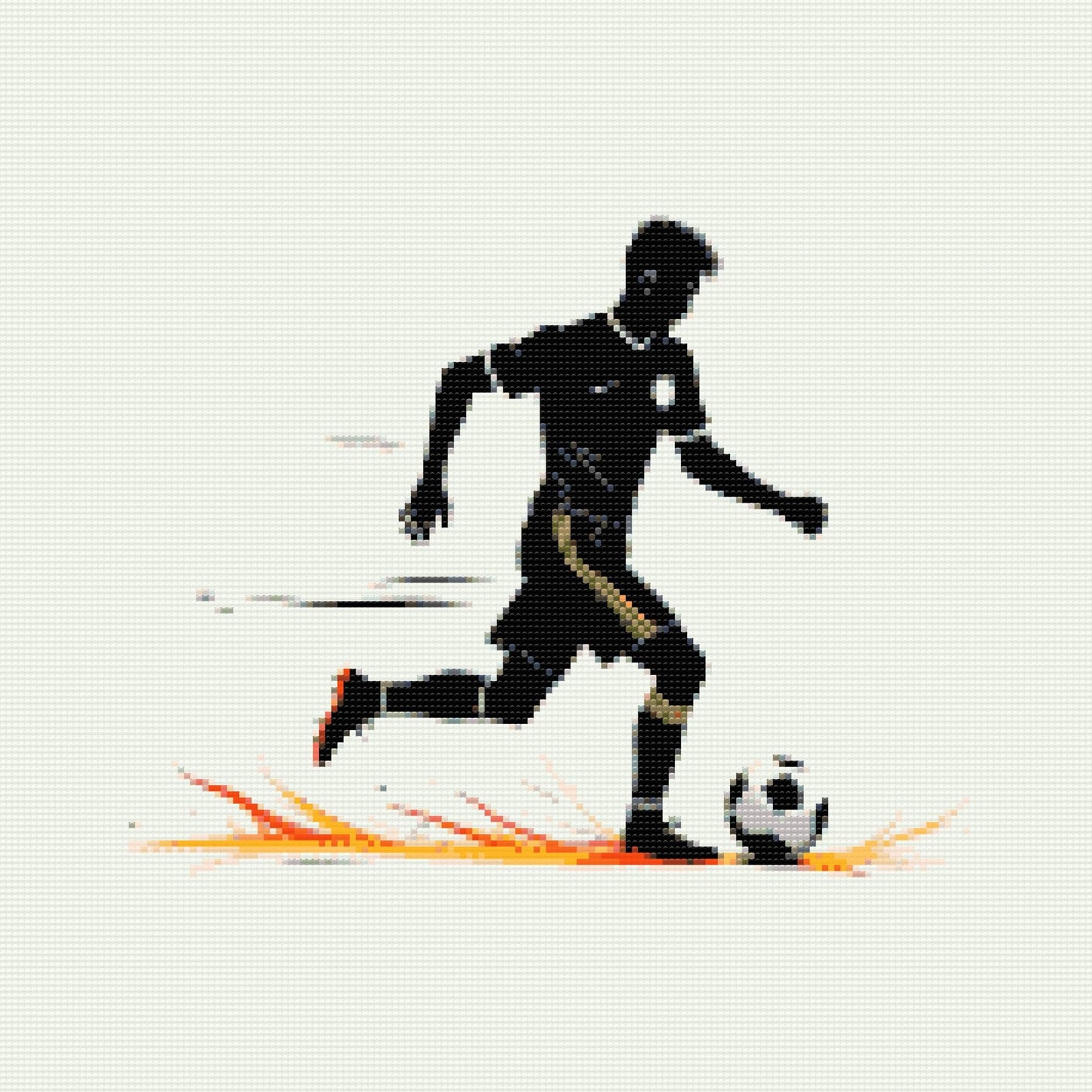 Diamond Painting - Minimalistisk fodbold