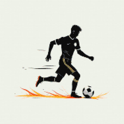 Diamond Painting - Minimalistisk fodbold