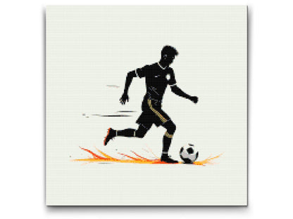 Diamond Painting - Minimalistisk fodbold