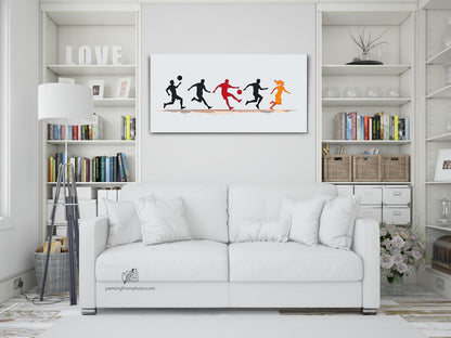 Paint by Numbers - Moderne fodboldplakat
