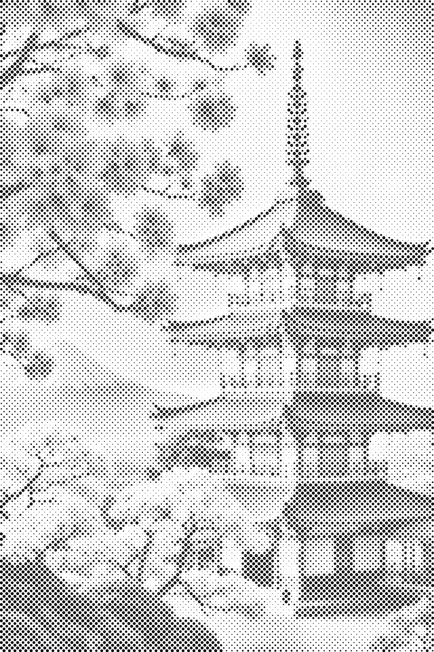 Mal-med-prikker -  Pagode med sakura