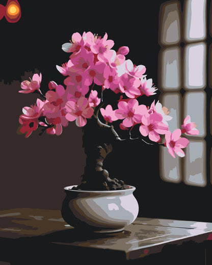 Paint by Numbers - Sakura bonsai
