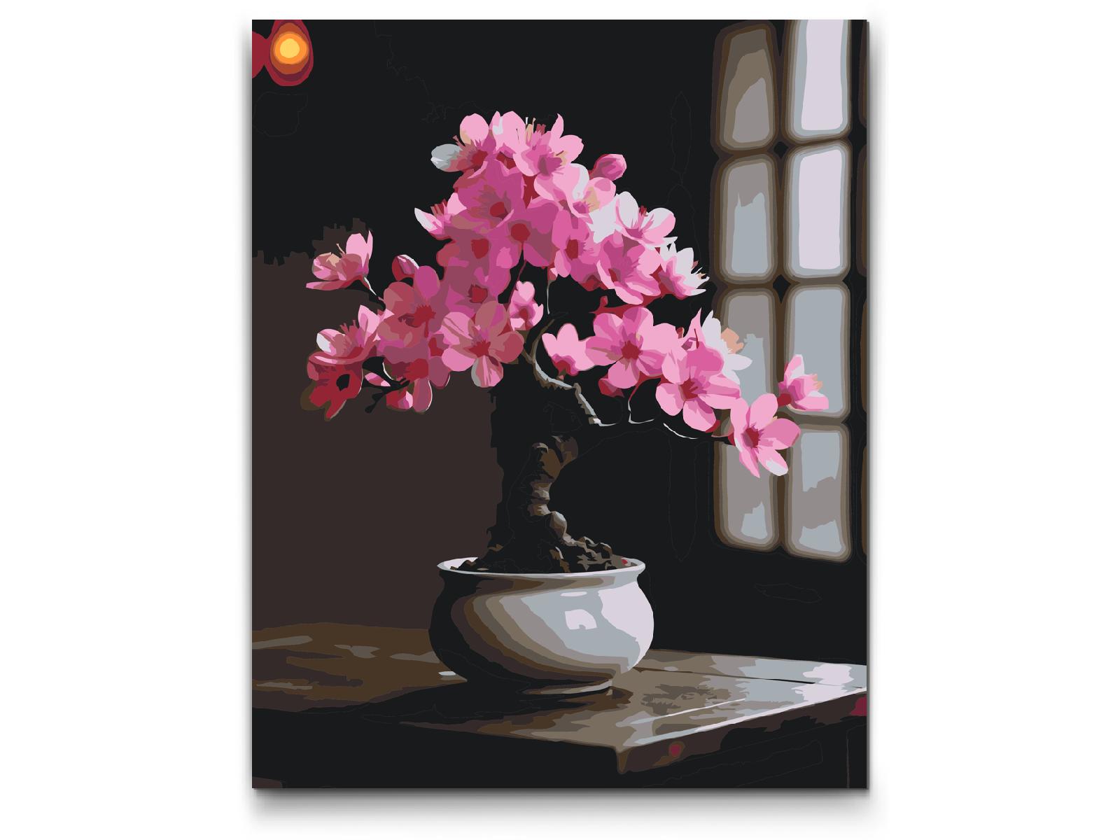 Paint by Numbers - Sakura bonsai