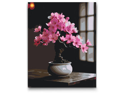 Paint by Numbers - Sakura bonsai