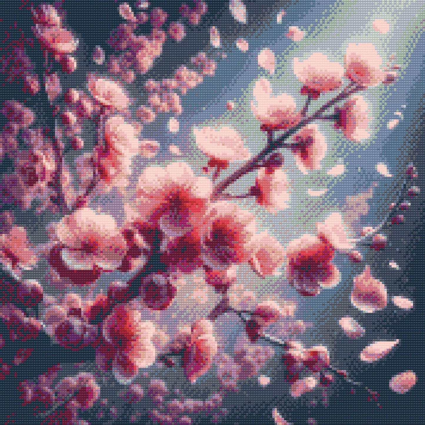Diamond Painting - Sakura-blomster