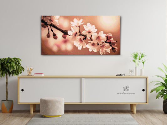 Diamond Painting - Forårsblomster af sakura