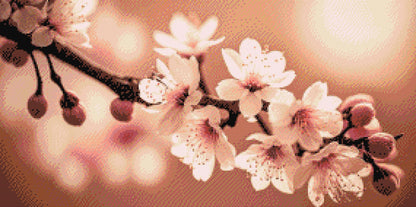 Diamond Painting - Forårsblomster af sakura