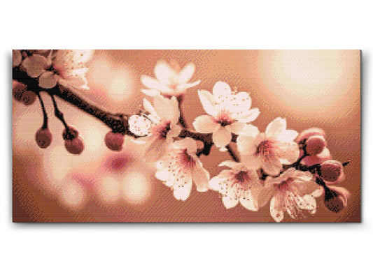Diamond Painting - Forårsblomster af sakura