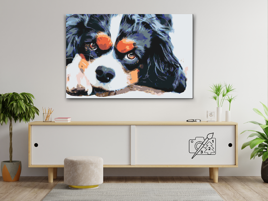 Paint by Numbers - Thougtful Dog