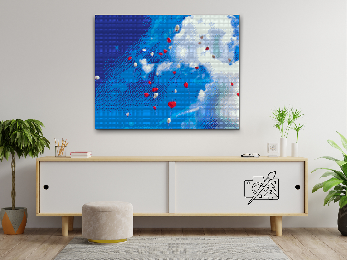 Diamond Painting - Himlen fuld af balloner