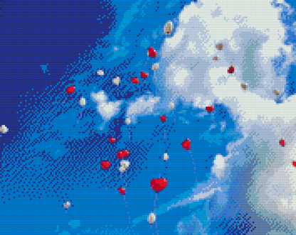 Diamond Painting - Himlen fuld af balloner
