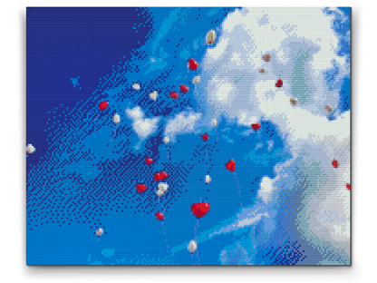 Diamond Painting - Himlen fuld af balloner