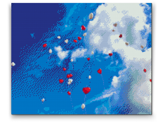 Diamond Painting - Himlen fuld af balloner