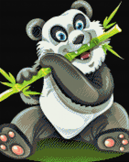 Diamond Painting - Panda med bambus