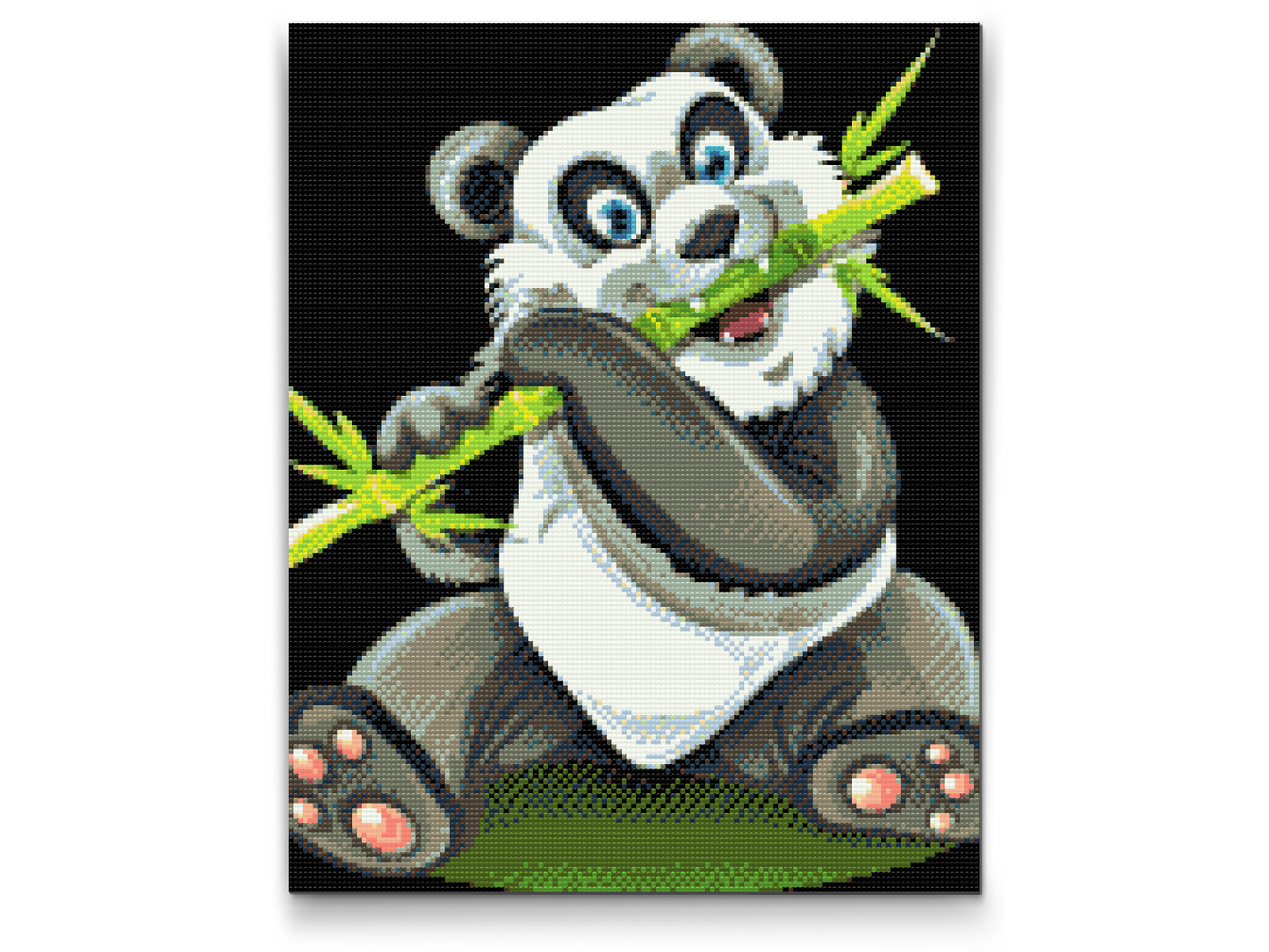 Diamond Painting - Panda med bambus