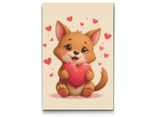 Diamond Painting - Dyr med hjerte