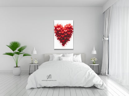 Diamond Painting - Hjerte lavet af hjerter