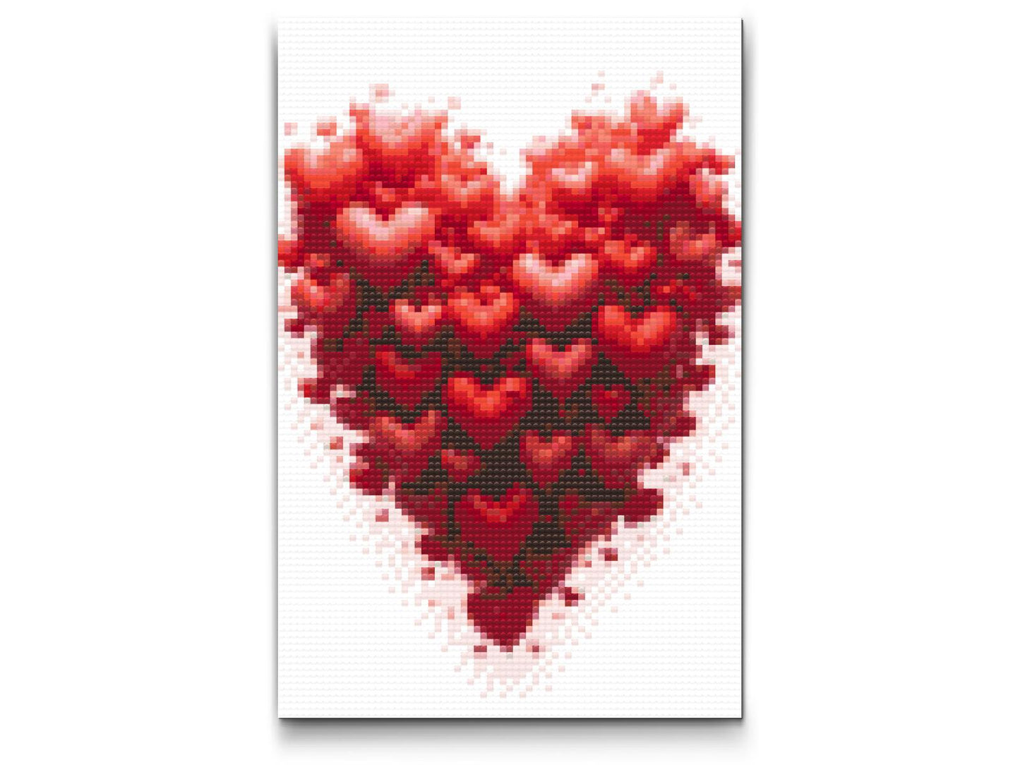 Diamond Painting - Hjerte lavet af hjerter
