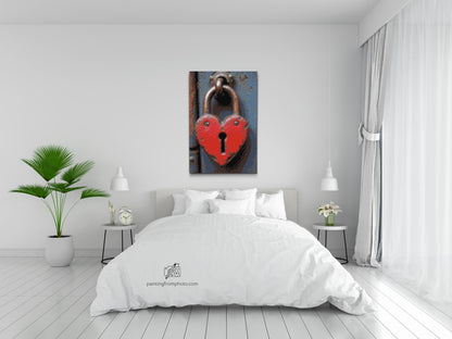 Diamond Painting - Hjerteformet lås
