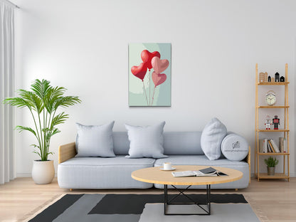 Paint by Numbers - Hjerteformede balloner