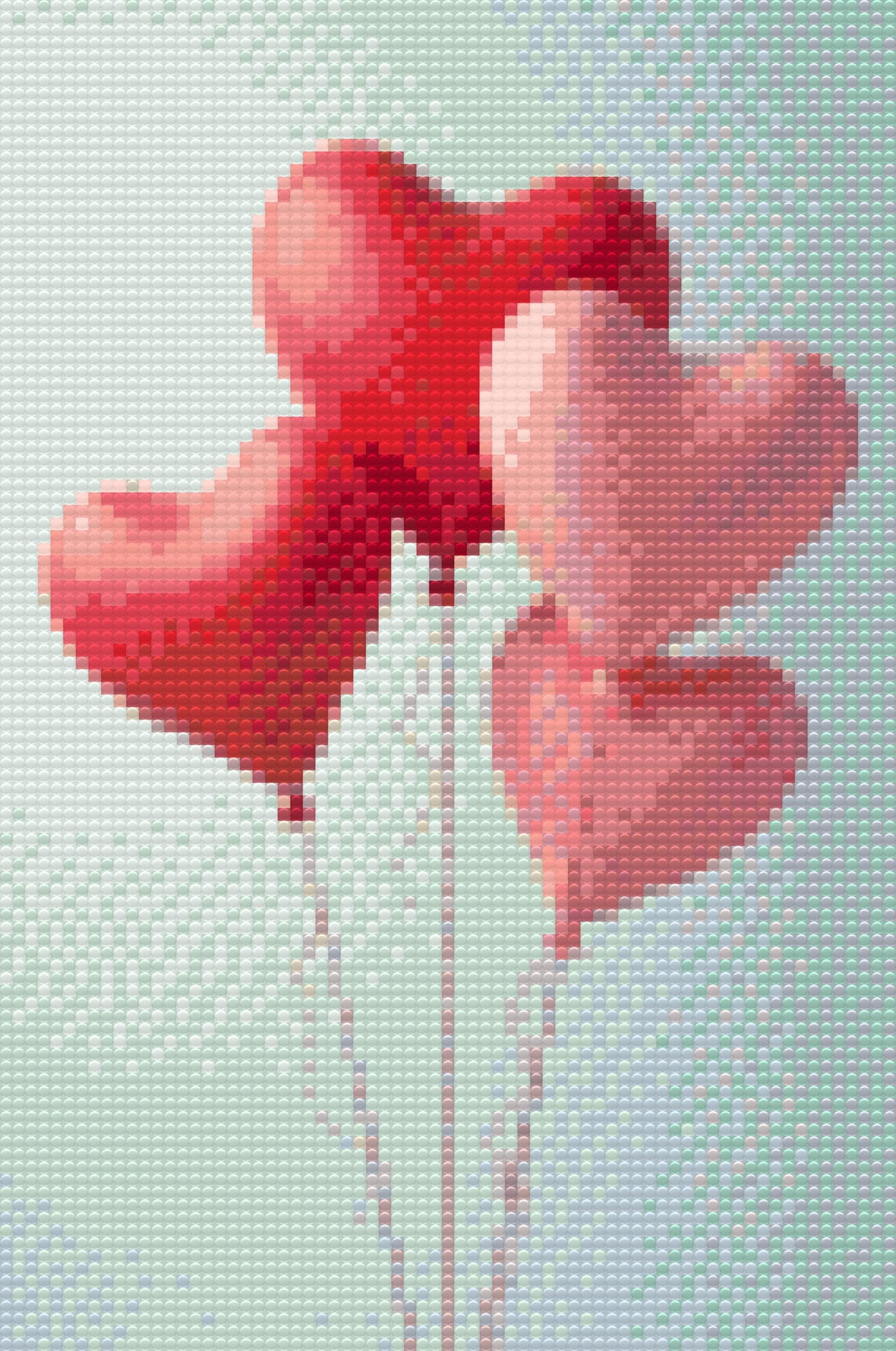 Diamond Painting - Hjerteformede balloner