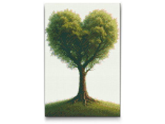 Diamond Painting - Hjerteformet træ