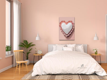 Paint by Numbers - Hjerte med blonder