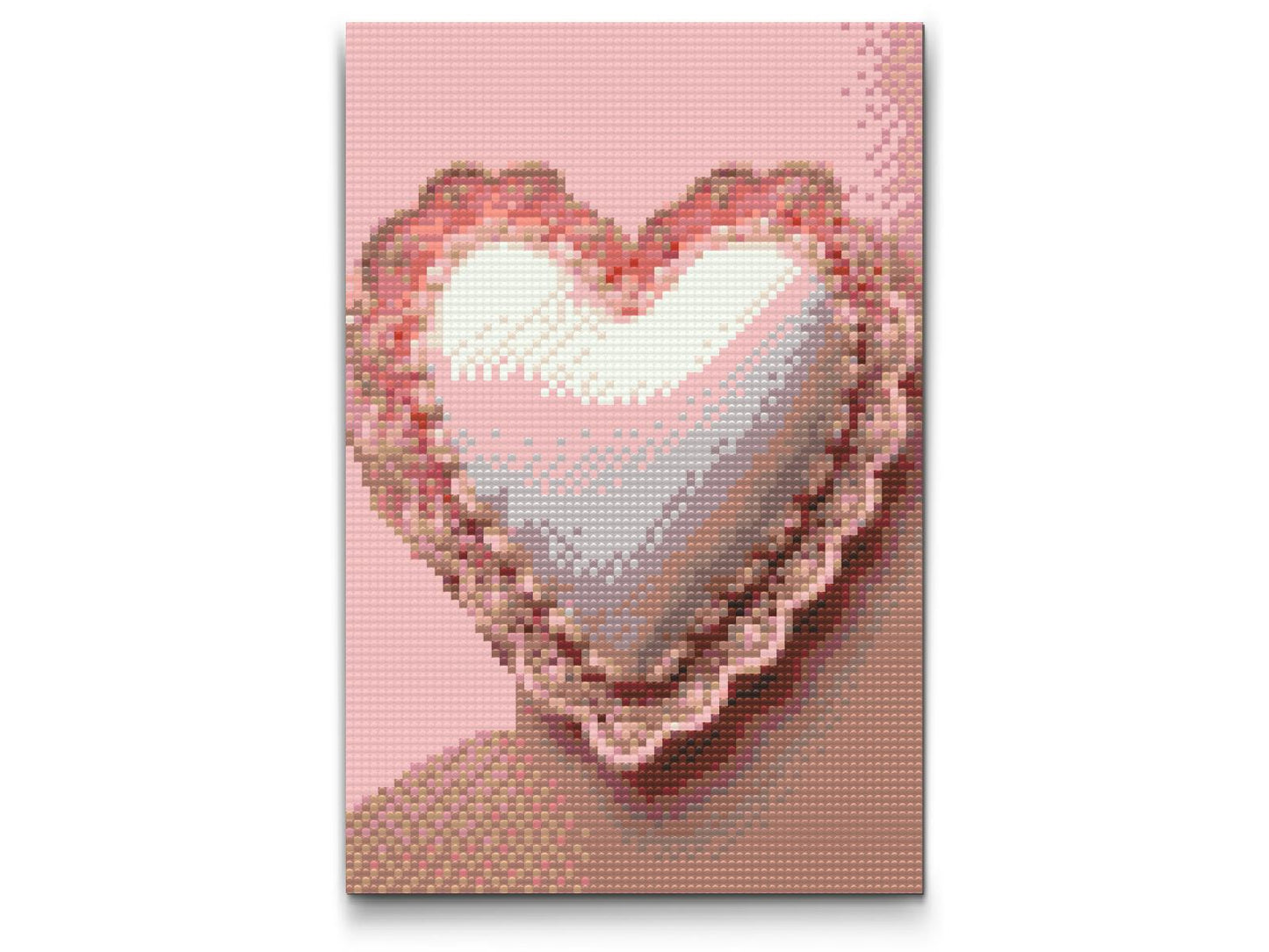 Diamond Painting - Hjerte med blonder