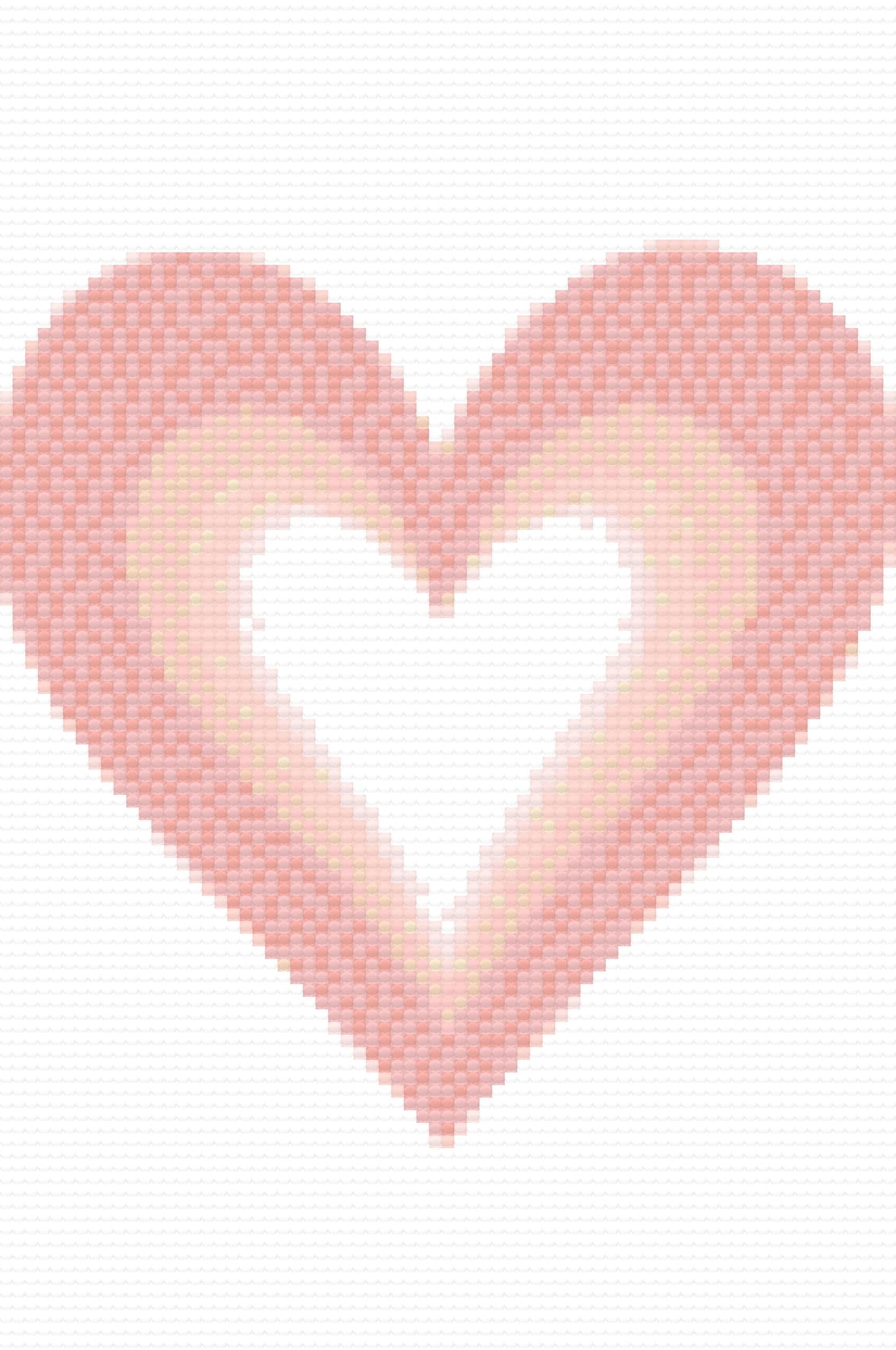Diamond Painting - Minimalistisk hjerte