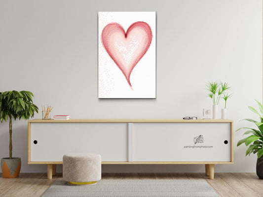 Diamond Painting - Malet hjerte