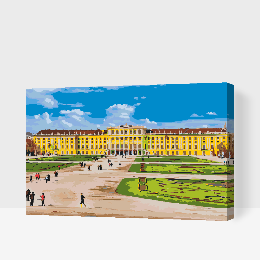 Paint by Numbers - Schönbrunn Slot i Wien