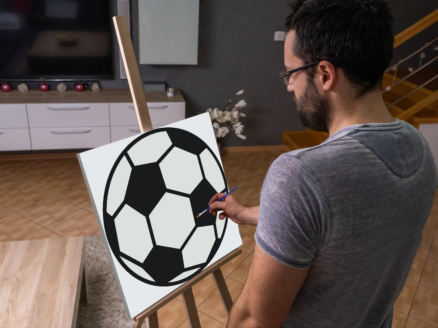 Paint by Numbers - Fodbold