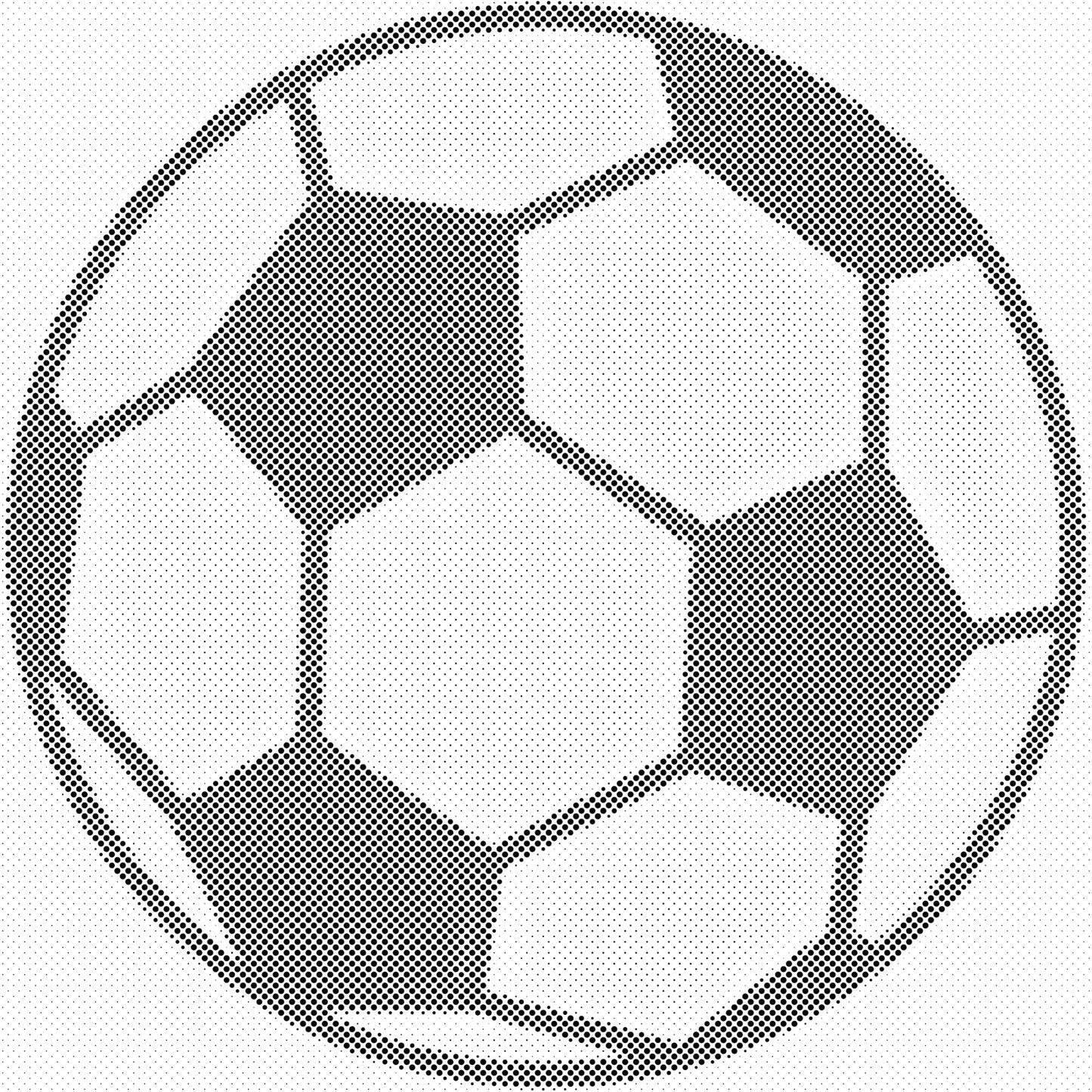 Mal-med-prikker -  Fodbold