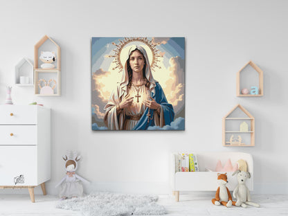 Paint by Numbers - Maria med et kors