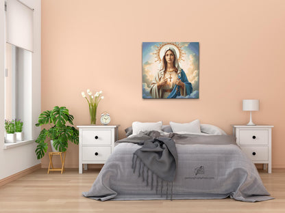 Diamond Painting - Maria med et kors