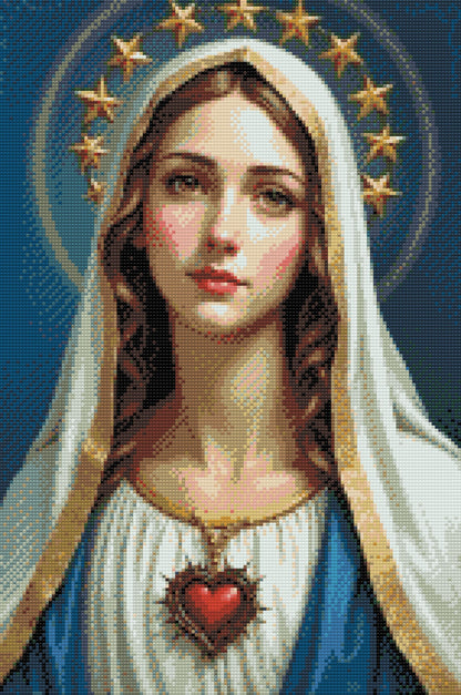 Diamond Painting - Mary med et hjerte