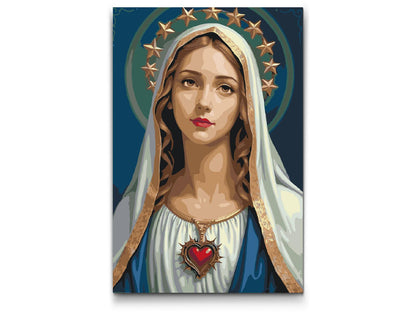 Paint by Numbers - Mary med et hjerte