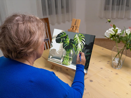 Paint by Numbers - Monstera i en vase