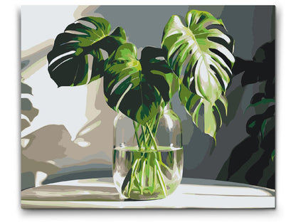 Paint by Numbers - Monstera i en vase