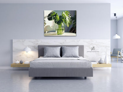 Diamond Painting - Monstera i en vase