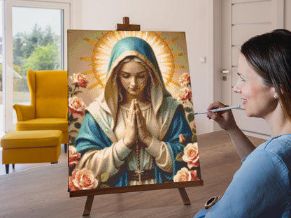 Diamond Painting - Den bedefulde Maria