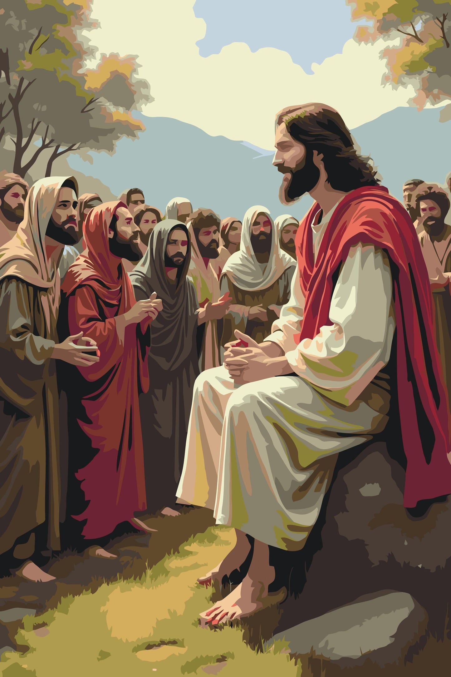 Paint by Numbers - Jesu Prædiken i Skoven