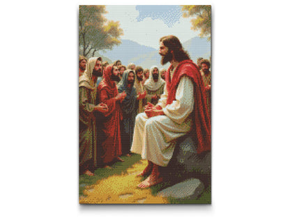 Diamond Painting - Jesu Prædiken i Skoven