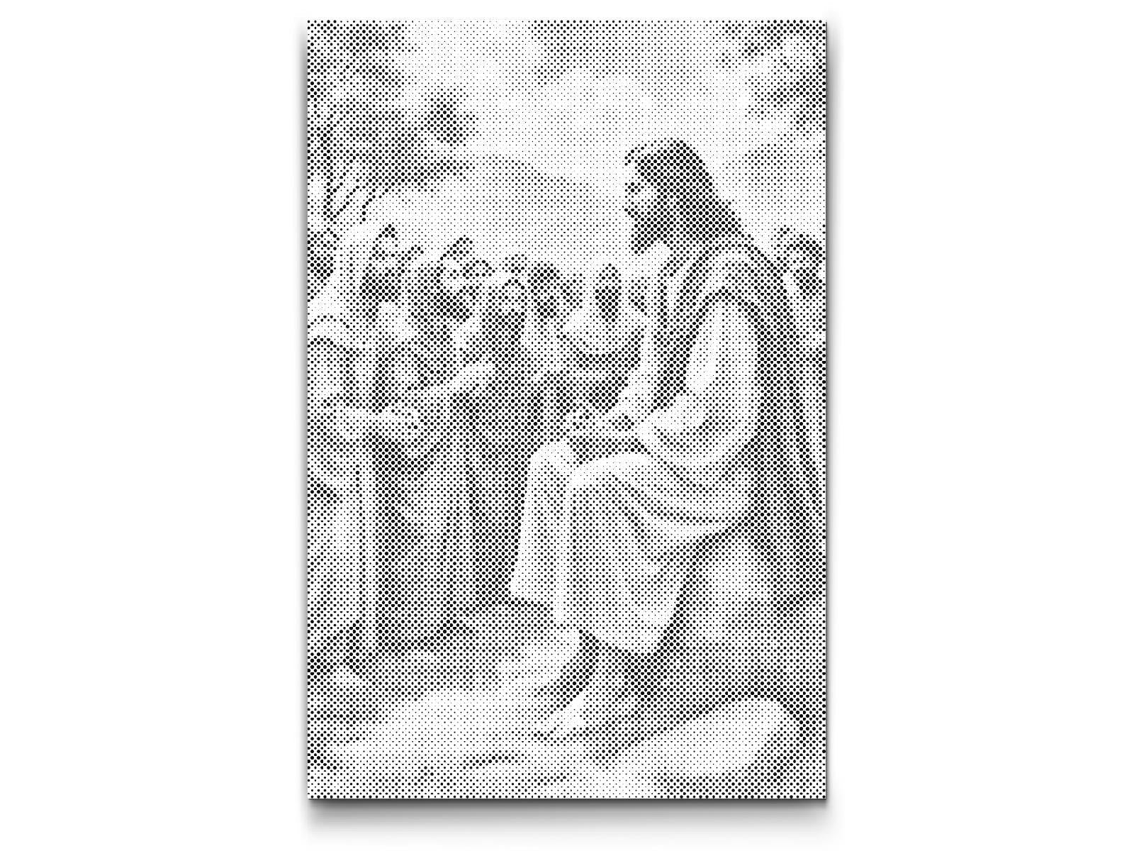 Mal-med-prikker -  Jesu Prædiken i Skoven